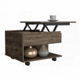 thumbnail image 6 of Luanda Lift Top Coffee Table with Casters and One Shelf - Dark Brown Elegance, 6 of 7