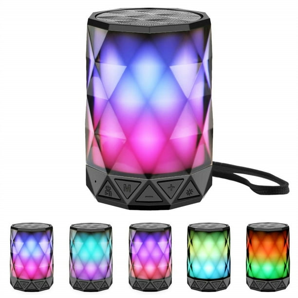 LFS Portable Bluetooth Speakers with Lights, Night Light Wireless