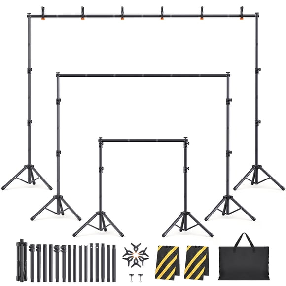 Kit de Soporte para Fondo Eocnrhe 3x2.3m Ajustable con 6 Anchos