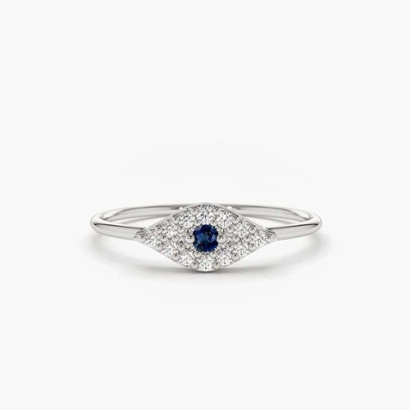 Jewelerix 2 CT Round Cut Ring 14k Gold Moissanite Diamond Engagement Ring Amazing Wedding Promise Rings for Her