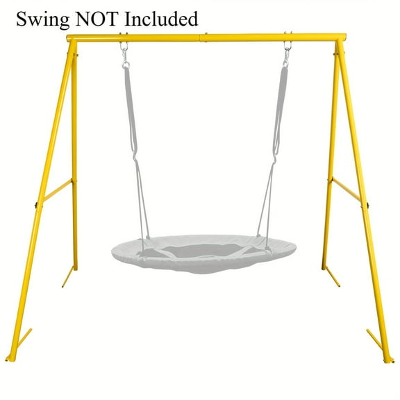 Heavy-Duty Steel Swing Stand for Porch & Backyard - Outdoor Frame w/4 Ground Pegs, Fits Most Swings, Indoor/Outdoor Use (Swing Not Included)
