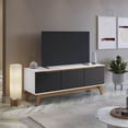 thumbnail image 1 of Mueble TV 55" Kappesberg 136cm con 3 Puertas Blanco/Negro, 1 of 9