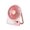 Pink, variant on Usb Rechargeable Fan With Induction Light 5 Speed Adjustable For Bedroom Student Dorm