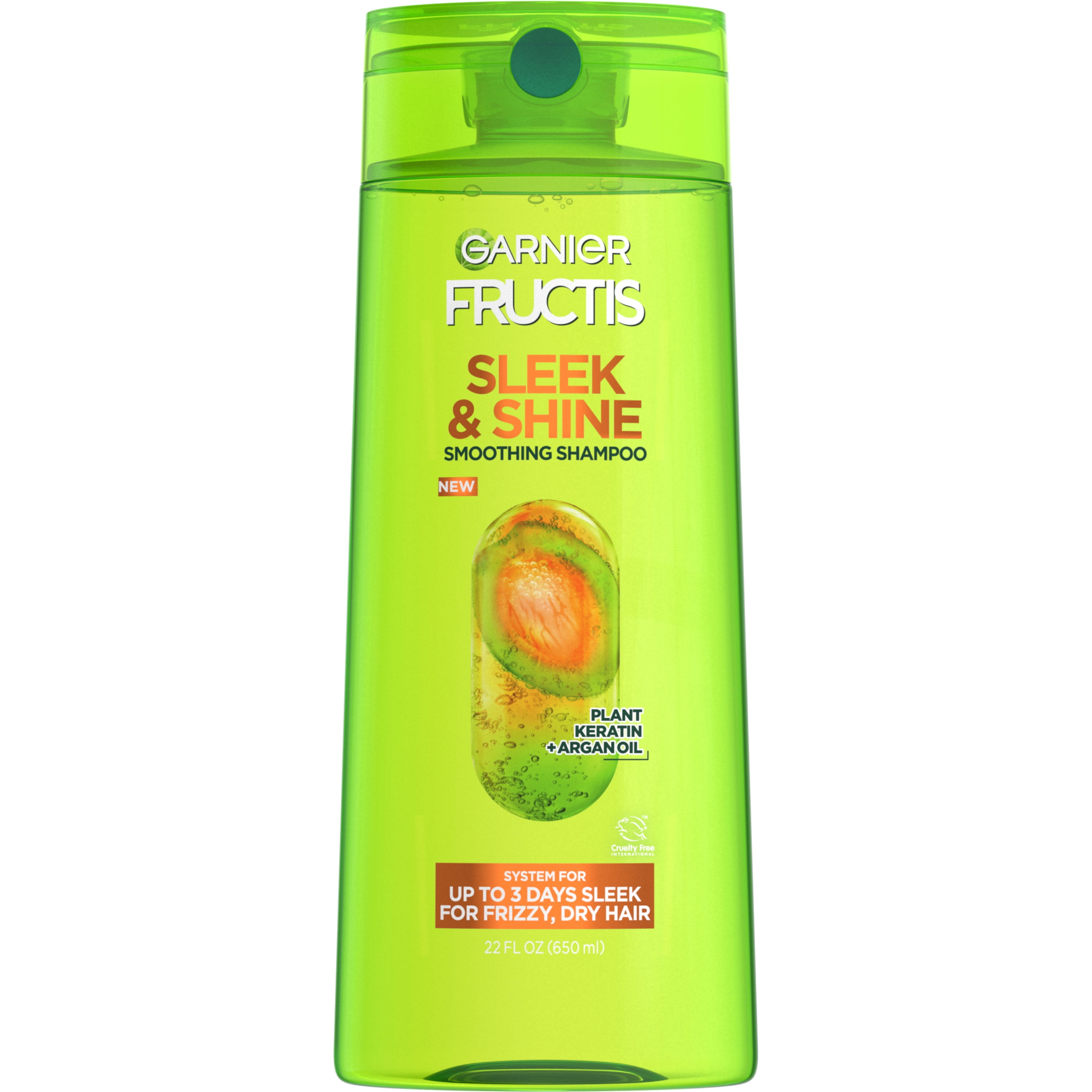 brand inschakelen Oprecht Garnier Fructis Sleek & Shine Smoothing Shampoo for Frizzy, Dry Hair, 22 fl  oz - Walmart.com