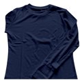 thumbnail image 4 of Summer Tops for Women Pack Compression Shirt Women Shirts Summer Long Sleeve Running Tee Womens Full T Shirts for Long Sleeve Casual T Shirt Striped Tee Short Layering Navy XL, 4 of 4
