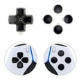thumbnail image 5 of eXtremeRate Replacement Three-Tone Black & Clear with Purple D-pad Face Buttons for PS5 BDM 010/020/030/040, 5 of 10