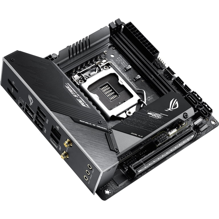 Asus ROG Strix Z490-I GAMING Desktop Motherboard, Intel Chipset