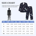 thumbnail image 3 of Bingfone Men's Pajama Set 2 Piece Loungewear PJs, Long Sleeve with Pajama Pants-Galaxy2, 3 of 7