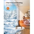 thumbnail image 3 of Electric Space Heater, TaoTronics Oscillating Ceramic Tower Heater, 1500W Fast Quiet Heating, 12H Timer, 3 of 7