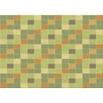 thumbnail image 1 of Ahgly Company Machine Washable Indoor Rectangle Transitional Golden Brown Yellow Area Rugs, 2' x 3', 1 of 7