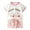White-02, variant on Girls' Clothing Sets Summer Cartoon Printed Short Sleeve Tshirt Tops and Shorts Cool Set Boys Clothes 18-24 Months