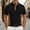Black, variant on CHENHANN Polo Shirt Men Short Sleeve Button Down Corduroy T Shirts Loose Fit Khaki Mens Dress Shirts