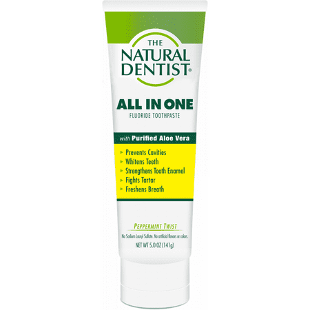 The Natural Dentist All In One Anti-Cavity Toothpaste - Peppermint Twist - 5 Oz