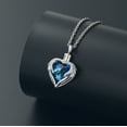 thumbnail image 5 of Birthstone Heart Cremation Urn Necklace for Ashes Urn Jewelry Memorial Pendant with Fill Kit and Gift Box - Always on My Mind Forever in My Heart, 5 of 8