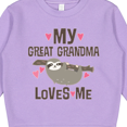 thumbnail image 3 of Inktastic My Great Grandma Loves Me Toddler Sweatshirt, 3 of 4