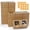 brown, variant on 24pcs White Cookie Boxes, 4x4x2.5 Inches Bakery Boxes with Window, for Mini Cake Treat Dessert Pastry Donuts Macaroon Strawberries Chocolate Candy (with Stickers)