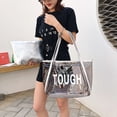 thumbnail image 3 of Transparent Shoulder Bag Women Clear Crossbody Messenger Handbag Portable Fashion Bag Perfect For Beach Travel And Casual Outings, 3 of 7