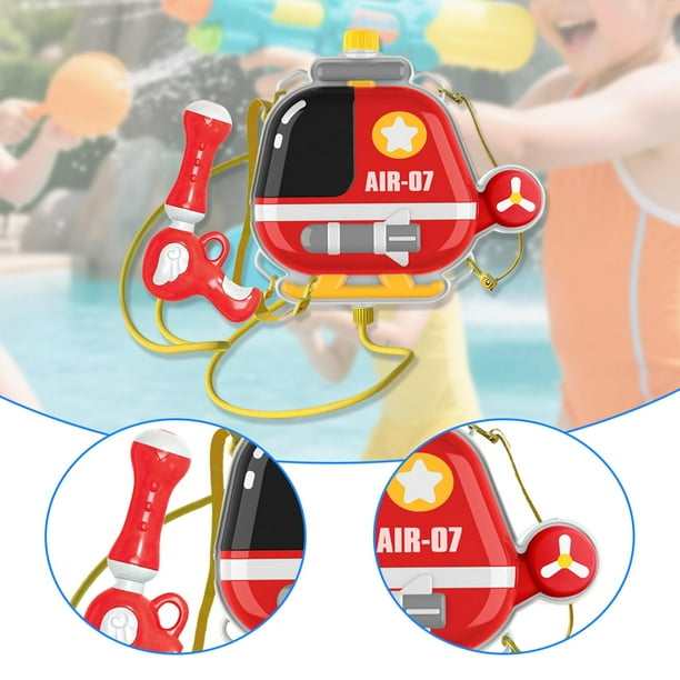 Mochila infantil de juguete acuático de , regalo para niños, juguetes de piscina al aire libre para piscina, patio, playa, fiesta al aire libre Helicóptero