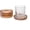 Bd-amber-4pcs, variant on 2Pcs Clear Round Crystal Glass Drink Coasters Cup Mats for Coffee Tea Wine Bottle Table Decor for Bar Kitchen Dining Restaurant