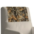 thumbnail image 4 of COEQINE Headrest Protector for Recliners, Waterproof Faux Leather Headrest Cover for Recliners, Easy to Clean Decorative Cover with Hook and Loop Fasteners, Camo Hunting Tree Leaf Brown, Set of 2, 4 of 7