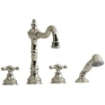 thumbnail image 1 of Riobel Rt12+ Retro Deck Mounted Roman Tub Filler - Nickel, 1 of 1