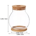 thumbnail image 2 of LABRIMP plant propagation jars Hydroponic Flower Vase Cylindrical Glass 1 Set, 2 of 8