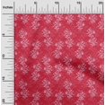 thumbnail image 1 of oneOone Polyester Lycra Fabric Leaves & Floral Block Printed Fabric 1 Yard 56 Inch Wide, 1 of 4