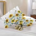 thumbnail image 2 of Lumbar Pillow Covers 20x12 Inch Set of 2, Sunflower Waterproof Outdoor Pillow Covers, Sage Green Summer Botanical Eucalyptus Farmhouse Bee Decorative Cushion Pillowcases for Couch, Sofa, Bed, Patio, 2 of 9