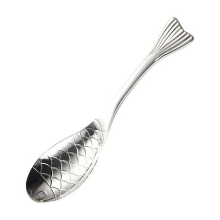 

Heat-Resistant Fish-Shaped Dessert Spoon - Ergonomic Ice Cream and Stirring Spoon for Home Tableware
