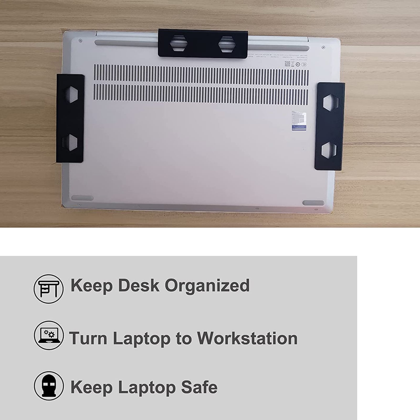 Buy TONKBEEY Under Desk Double Decker Laptop Holder Mount with Screw