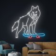 thumbnail image 3 of Handmadetneonsign Wolf Skateboarding Neon Sign, Skateboard Wolf Led Sign, Wall Decor, 3 of 5