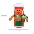 thumbnail image 2 of Bolsa de regalo, soporte para regalo, tarro de caramelo, forro polar multiusos, colgante de Navidad, accesorios para festivales, saco de Kits de decoración para fiestas Forma de hombre de jengibre Yuarrent HA069770-04, 2 of 6