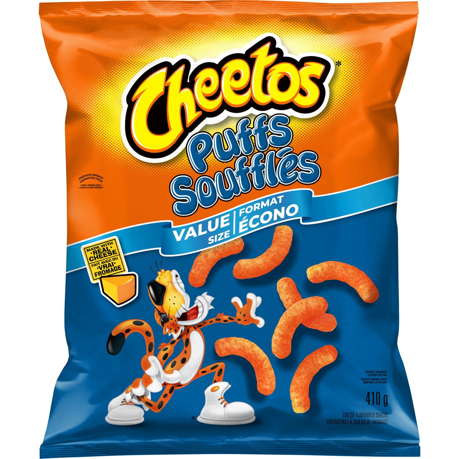 Cheetos Puffs Cheese flavoured Snacks Value Size, 410 g.