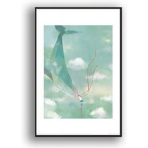 IDEA4WALL Framed Canvas Wall Art for Living Room, Bedroom Whale Canvas Prints for Modern Home Decoration Ready to Hang