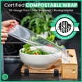 thumbnail image 2 of Compostable Plastic Wrap for Food with Dispenser & Cutter – 400 Sq Ft Roll, ASTM D6400 Certified, 2 of 4