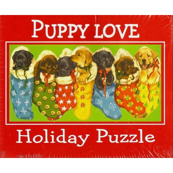 Puppy Love Holiday Puzzle - 1000 Piece Jigsaw Puzzle
