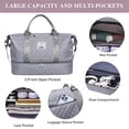 thumbnail image 3 of EXTREE Large Travel Duffel Bag Women Weekender with Shoe Compartment for Gym Hospital, 3 of 9