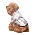 thumbnail image 5 of Fotbe Orchids Flowers Print Small Dog Sweater Hoodies Pet Grey Hooded Soft Fleece Sweatshirts with Pocket Fall Winter Puppy Cat Sweaters Warm Clothes-X-Small, 5 of 7