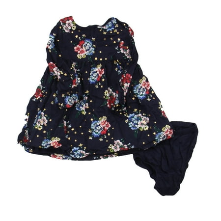 

Pre-owned Gap Girls Blue | Floral Dress size: 12-18 Months