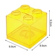 thumbnail image 5 of Visland Coin Bank Transparent Visible Easy to Use Kids Building Block Design Money Saving Box for Gifts, 5 of 6