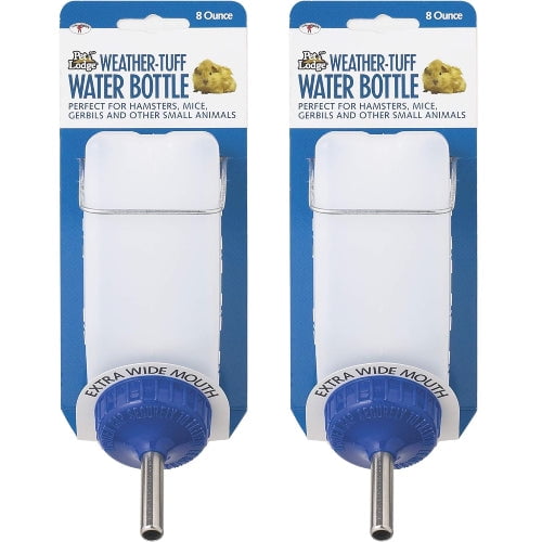 Pet Lodge Small Animal Cage Water Bottle 8 oz. 2-Pack