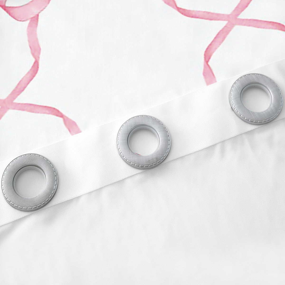 Pink Bow Window Curtains Cute Bowknot 42"Wx84"L 30%-50% Blackout Curtains Grids Ribbon Bow Curtains & Drapes Kawaii Watercolor Bow Tie Window Treatments 2 Panels Teen Women