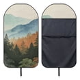 thumbnail image 5 of Garronmavis Sports Car Towel Seat Protection Sweat Absorbent Water Resistant Easy Installation Workout Outdoor Activity Front Seat Protector Fits Most Cars SUVs Trucks Sedans Vans, 5 of 8
