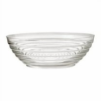 EcoQuality 10 QT Ringed Bowl - Disposable Plastic Soup Bowls, Heavy Duty Plastic Salad Bowls, Dessert Bowl for Baby Showers, Weddings, Birthday Party (4)