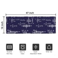 thumbnail image 5 of Math Equations Engineering Diagrams Navy Pattern Door Rugs,Washable Non Slip Door Mats Indoor,Decorative Door Mats,Entry Mat Indoor for Entrance,Bedroom,Kitchen,Bathroom,16"x47", 5 of 6
