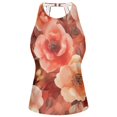 thumbnail image 3 of Women's Swimming Vest Women's Tankini Tops Swimming Vest for Women Soft and Smooth Suitable for Summer Beach Swimming Pool Parties M Vibrant Orange Flowers, 3 of 7