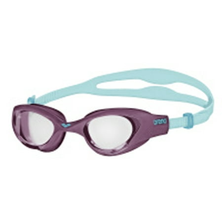 Arena The One Swimming Goggles in Clear-Purple-Turquoise, Adjustable