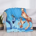 thumbnail image 3 of Rozeui Bluey for Flannel Blanket, Soft Fuzzy Plush King Blanket for Winter, Thick and Warm All-Season Bed Throw-50"x40", 3 of 6