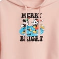 thumbnail image 3 of Disney - Merry And Bright - Juniors Cropped Pullover Hoodie, 3 of 5