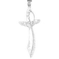thumbnail image 1 of 18K White Gold Sword Pendant - 65 mm, 1 of 3